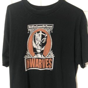 Vintage THE DWARVES Band Concert T-Shirt 2007 He Who Cannot Be Named Punk XL L